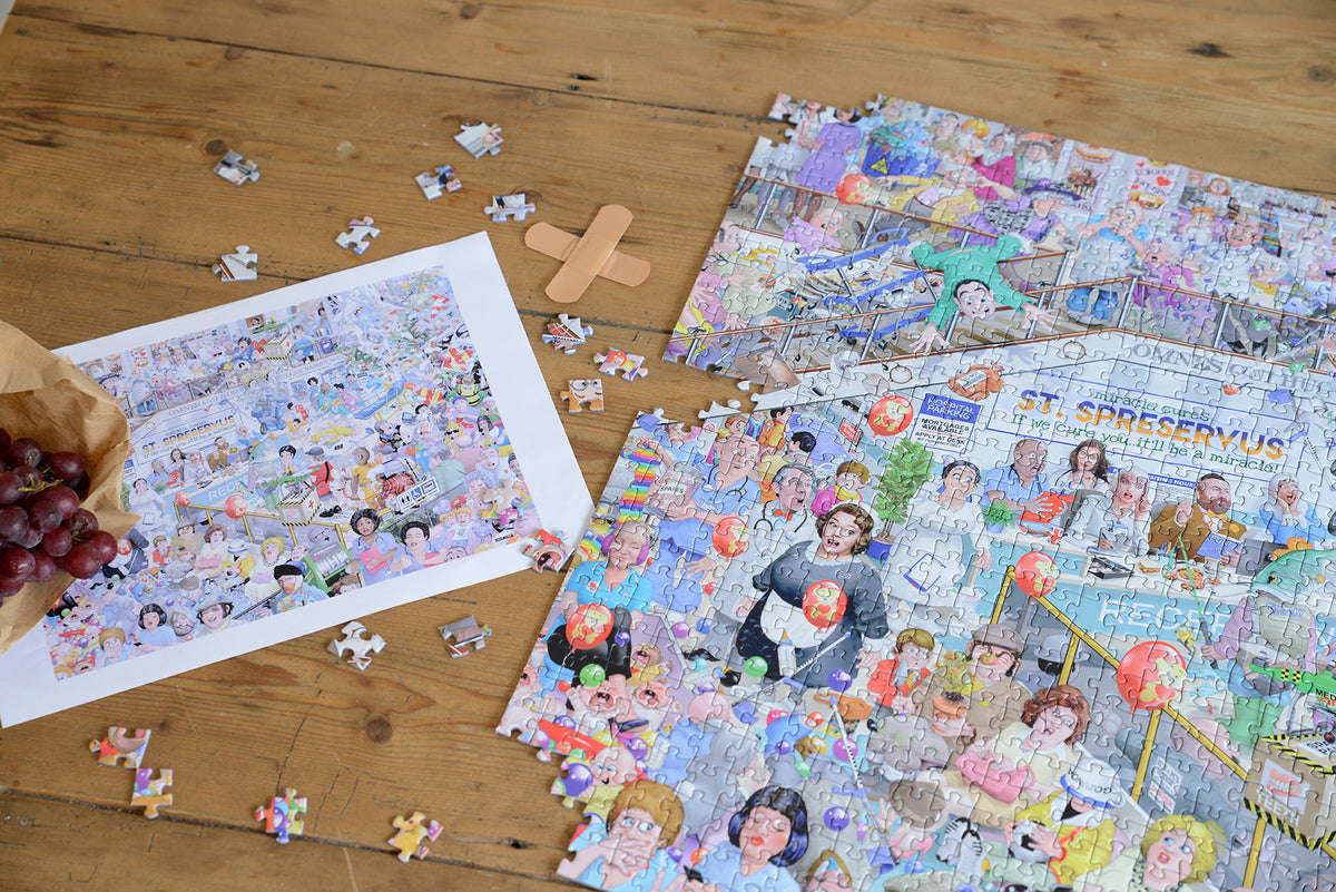 Mike Jupp I Love Healthcare 1000 Piece Jigsaw Puzzle – All Jigsaw Puzzles