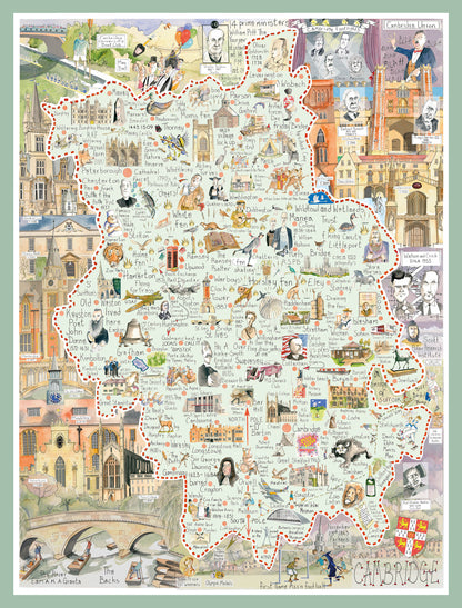 Puzzle de 1000 pièces : Carte de Cambridge de Tim Bulmer