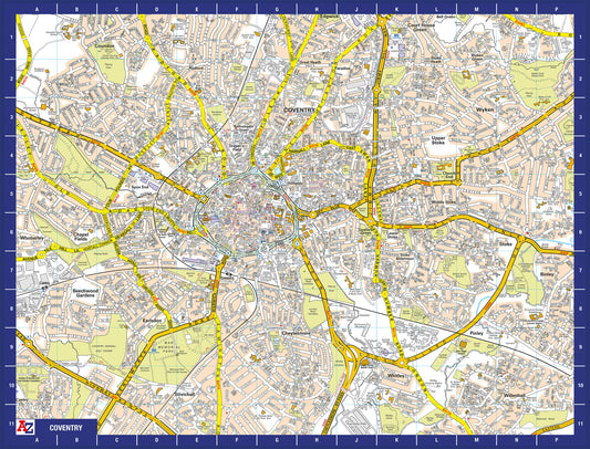 A-Z Map of Coventry 1000 Piece Jigsaw