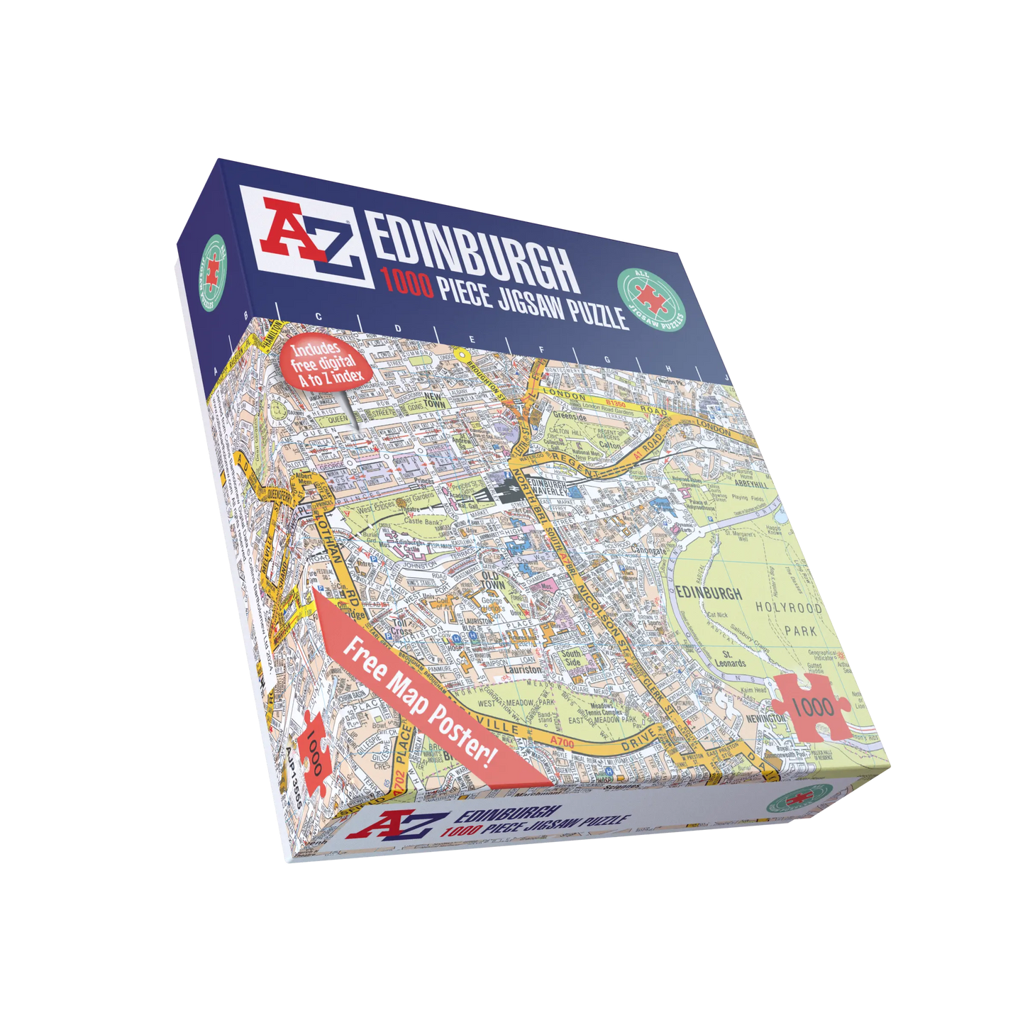 A-Z Map of Edinburgh 1000 Piece Jigsaw