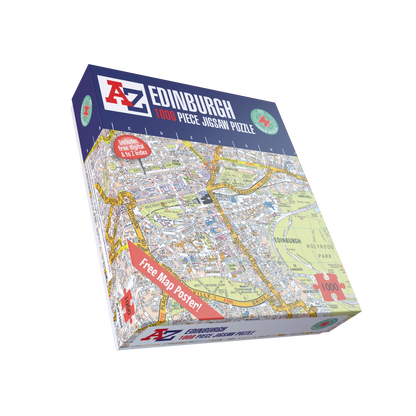A-Z Map of Edinburgh 1000 Piece Jigsaw