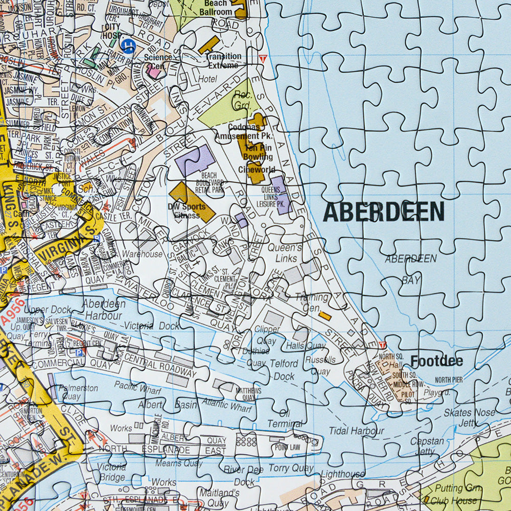 A-Z Map of Aberdeen 1000 Piece Jigsaw – All Jigsaw Puzzles