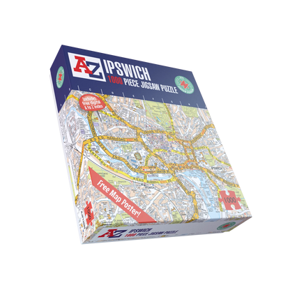 A-Z Map of Ipswich 1000 Piece Jigsaw