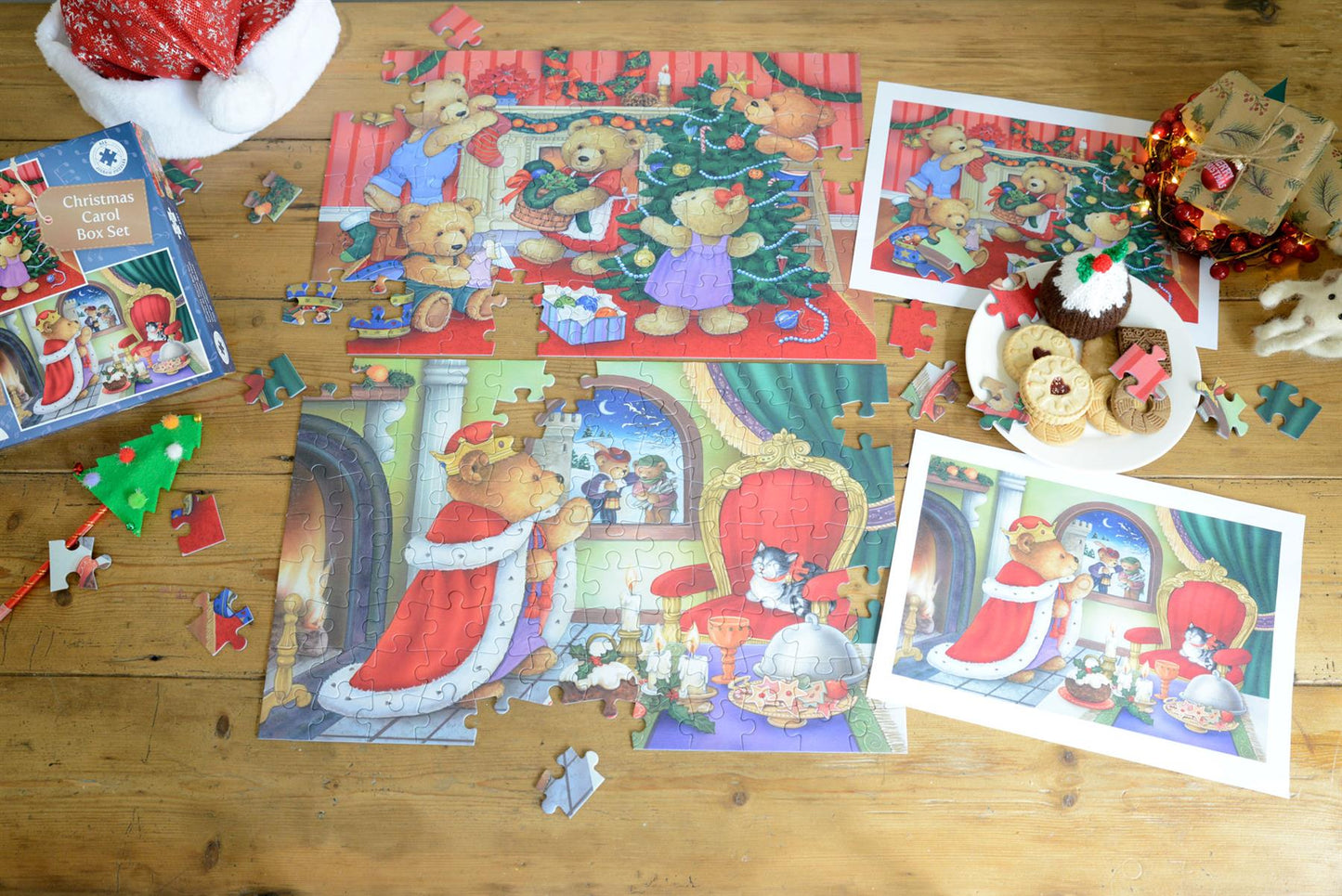 Christmas Carols 2 x 100 Piece Jigsaw set