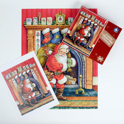 Comin' Down the Chimney 500 piece jigsaw puzzle