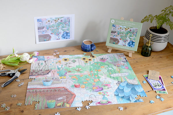 Escape to the Garden 1000 Piece Jigsaw Puzzle – All Jigsaw Puzzles