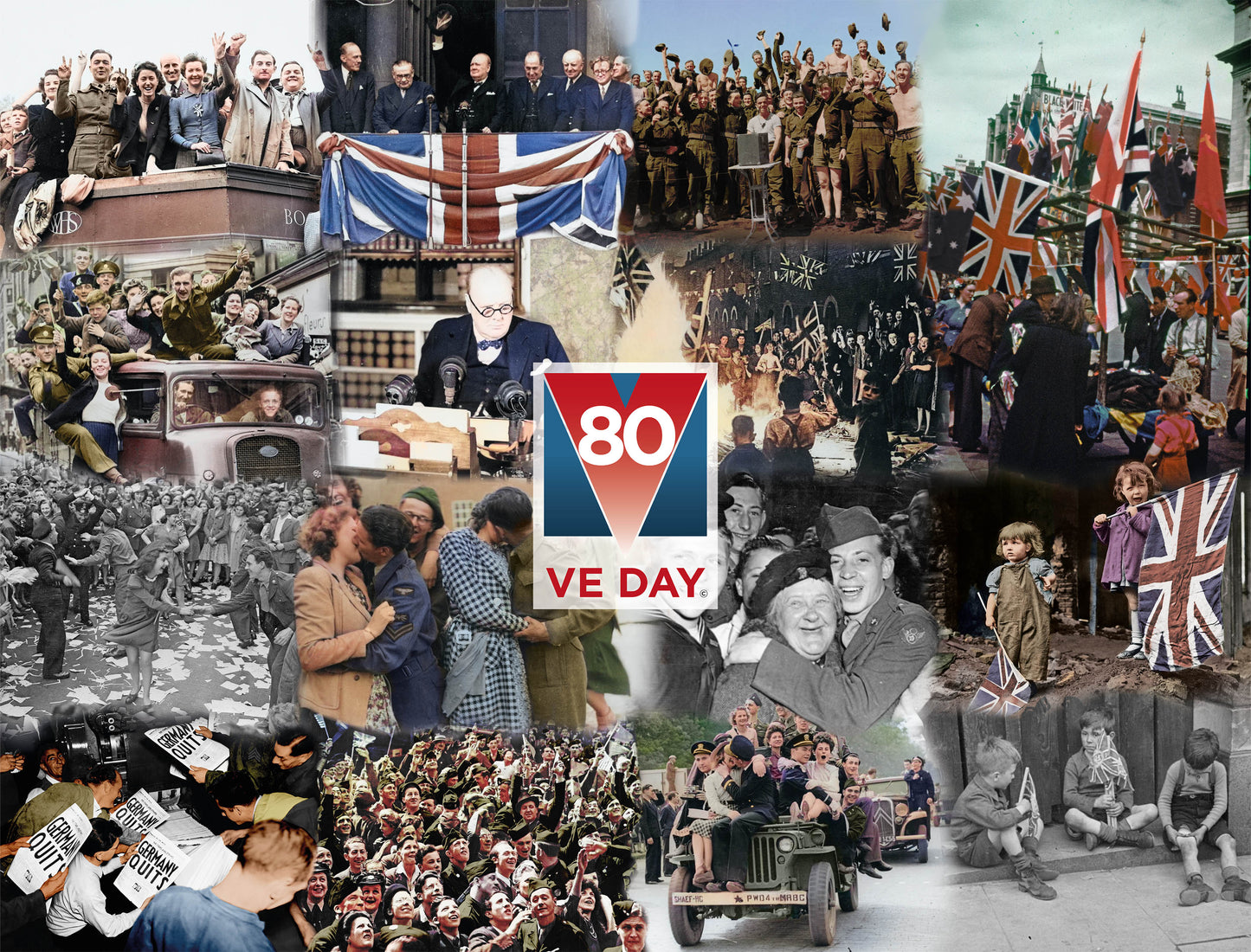 Imperial War Museums VE Day 80th Anniversary 1000 Piece Jigsaw