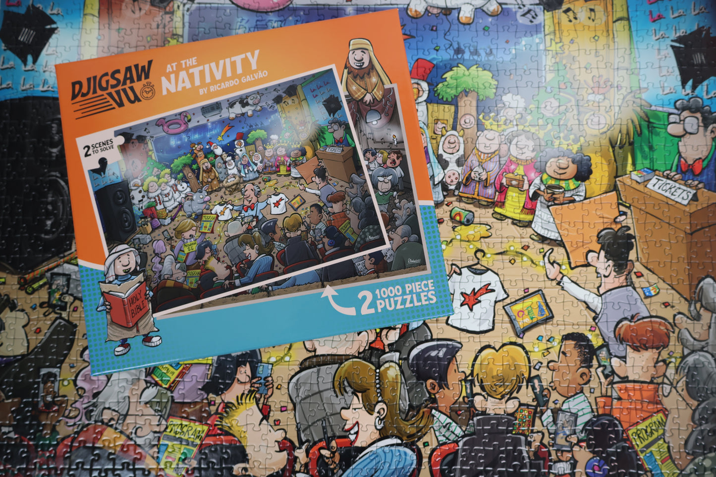 Djigsaw Vu  at the Nativity 2 x 1000 Piece Jigsaw Set