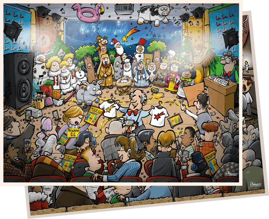 Djigsaw Vu  at the Nativity 2 x 1000 Piece Jigsaw Set