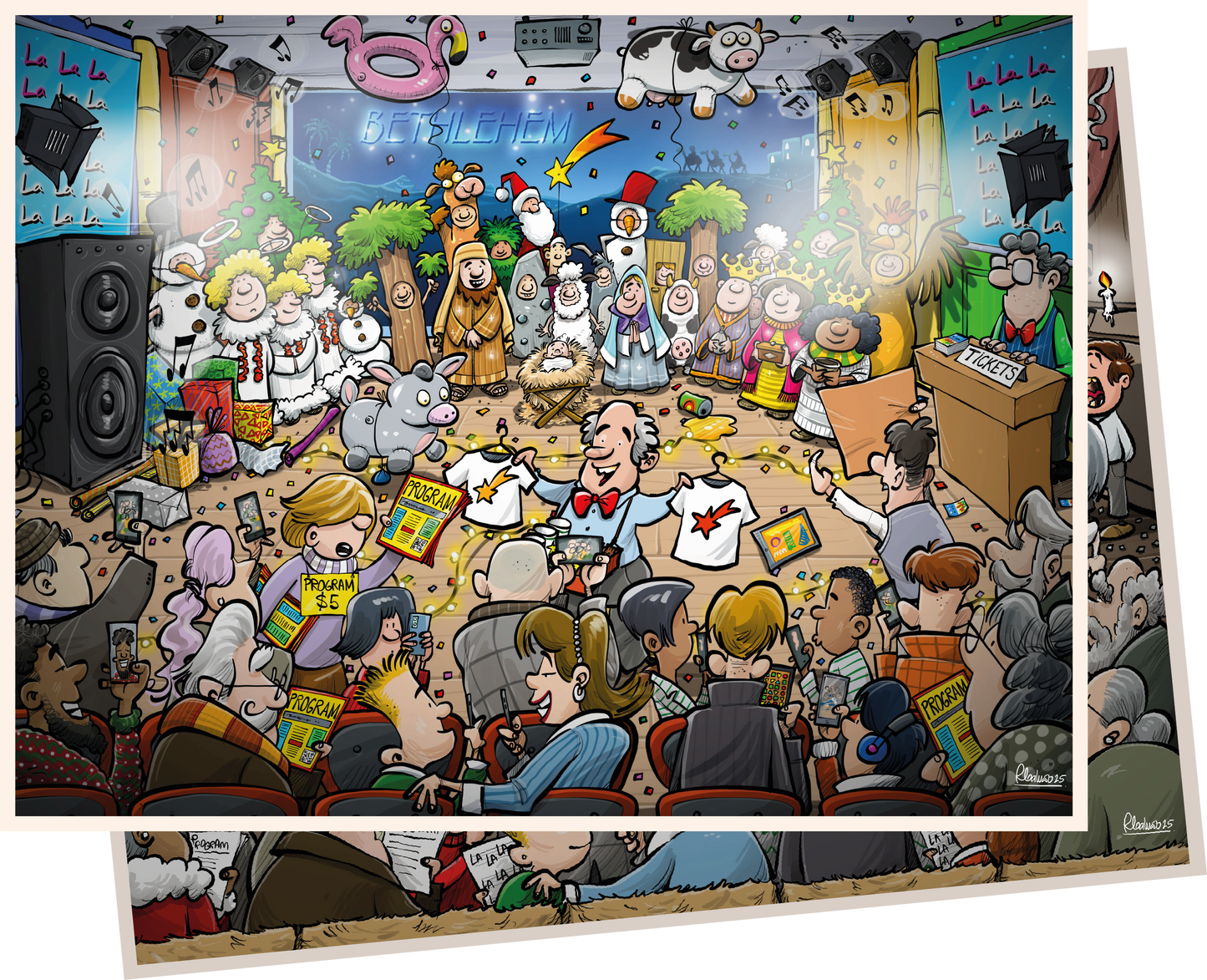 Djigsaw Vu  at the Nativity 2 x 1000 Piece Jigsaw Set