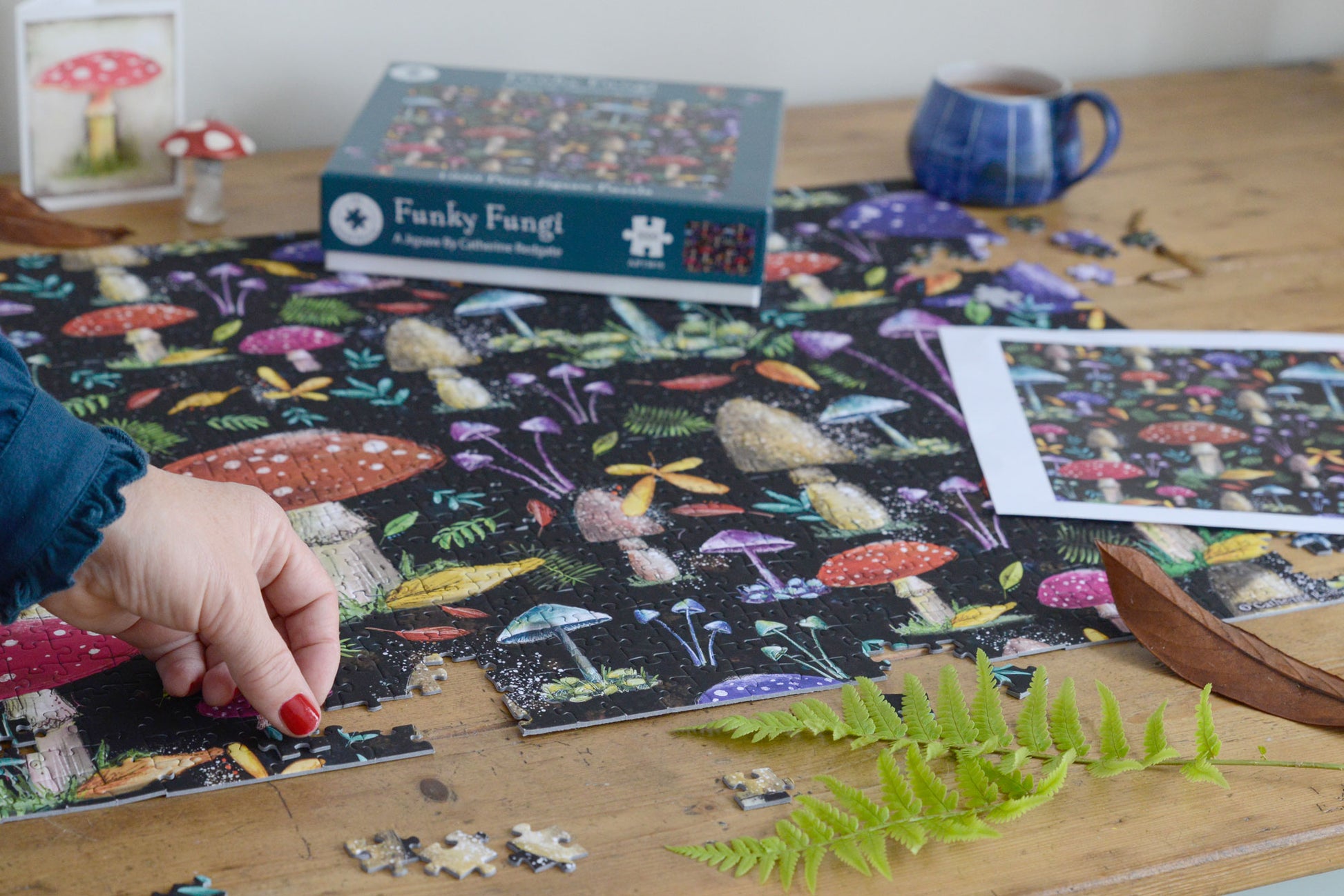 Puzzle a forma di fungo da 1000 pezzi per adulti e bambini Puzzle a forma di fungo da 1000 pezzi per adulti e bambini