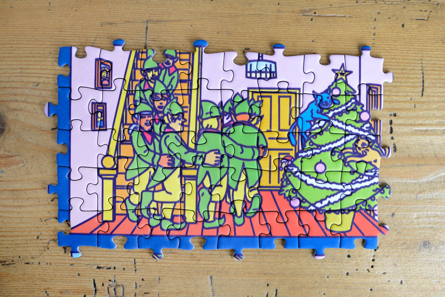 Holly Jolly Christmas House 1000 Piece Jigsaw Puzzle