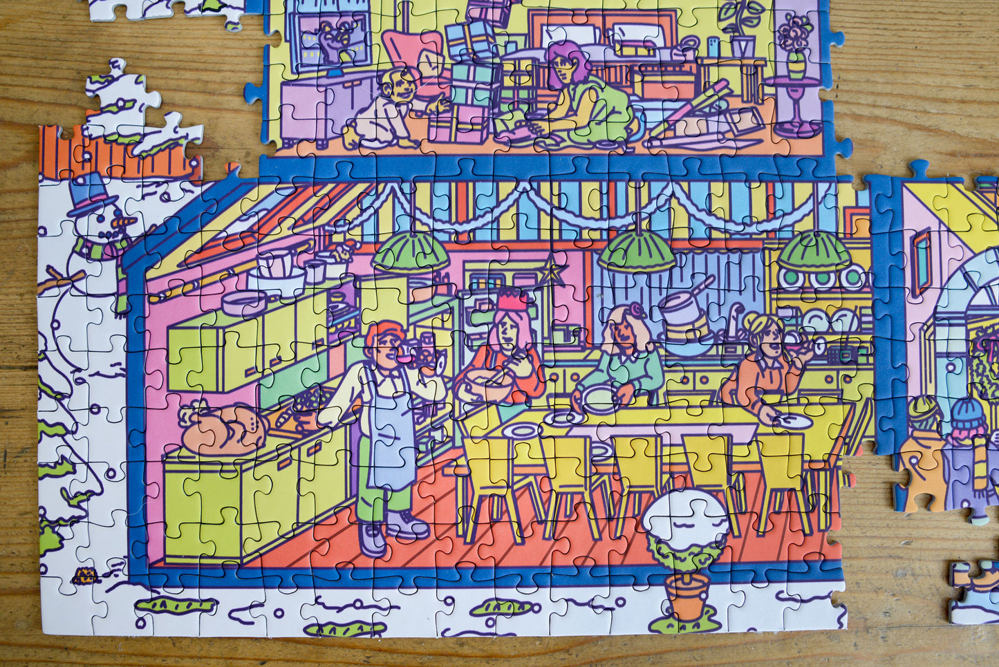 Holly Jolly Christmas House 1000 Piece Jigsaw Puzzle