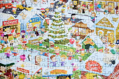 M J Cartoons 3 x 1000 Piece Jigsaw Puzzle Bundle
