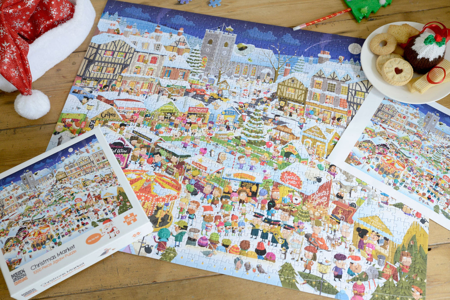 M J Cartoons 3 x 1000 Piece Jigsaw Puzzle Bundle