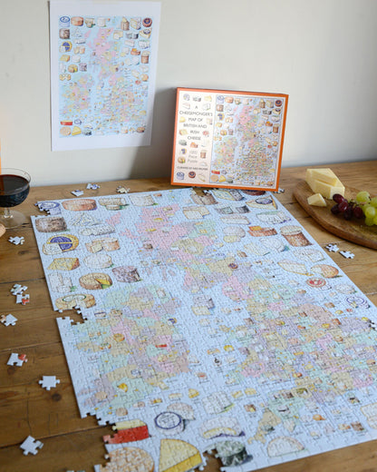 Cheese & Wine 2 x 1000 Piece Jigsaw Puzzle Bundle