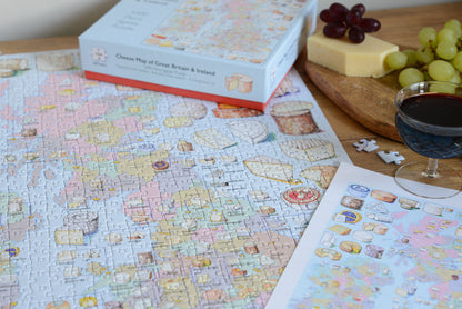 Cheese Map of the UK 1000 Piece Jigsaw Puzzle