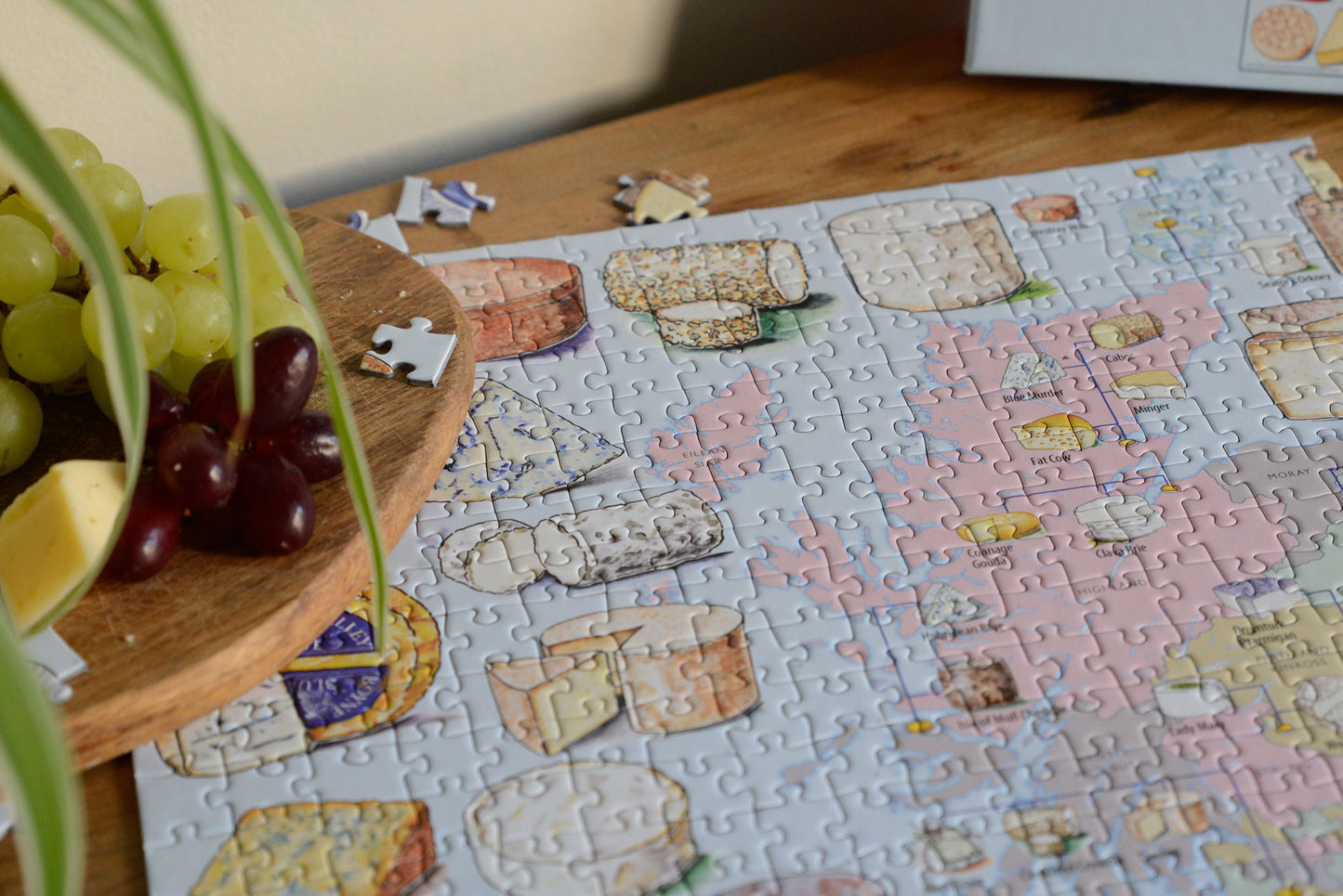 Cheese Map of the UK 1000 Piece Jigsaw Puzzle