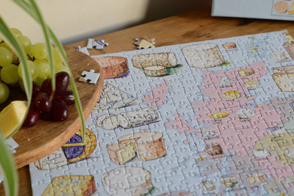 Cheese Map of the UK 1000 Piece Jigsaw Puzzle