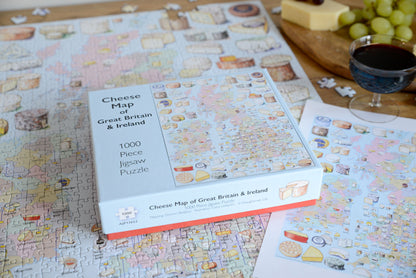 Cheese Map of the UK 1000 Piece Jigsaw Puzzle