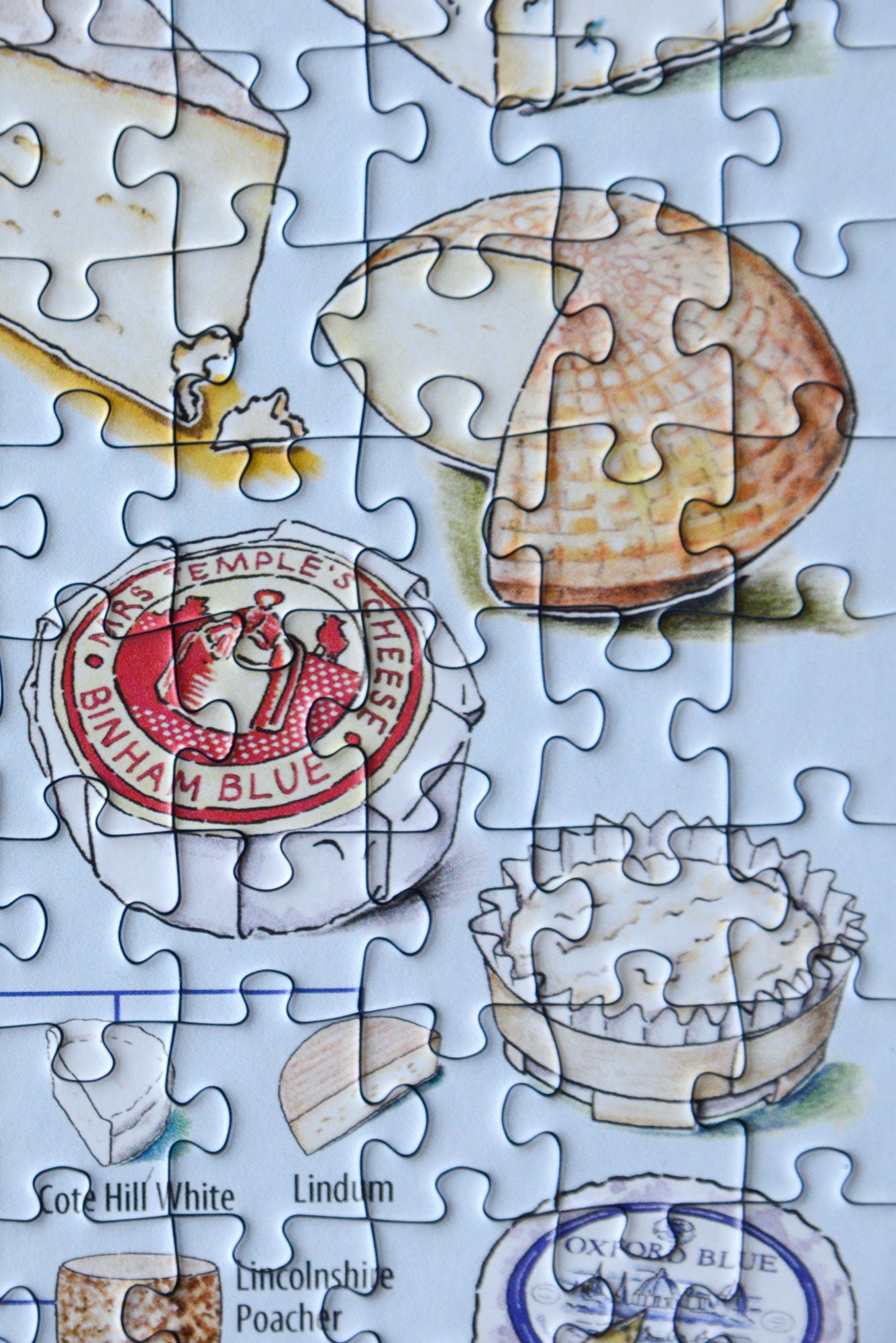 Cheese Map of the UK 1000 Piece Jigsaw Puzzle