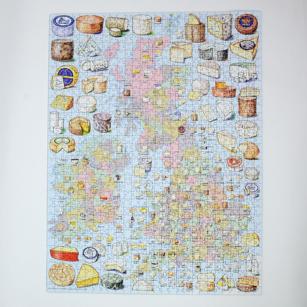 Cheese Map of the UK 1000 Piece Jigsaw Puzzle