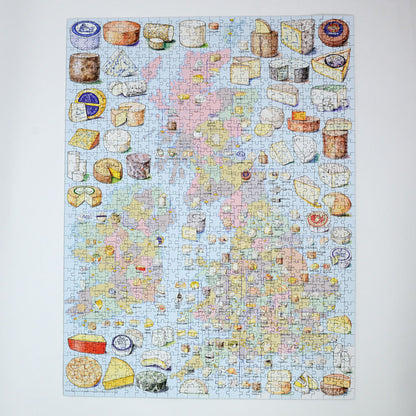 Cheese Map of the UK 1000 Piece Jigsaw Puzzle