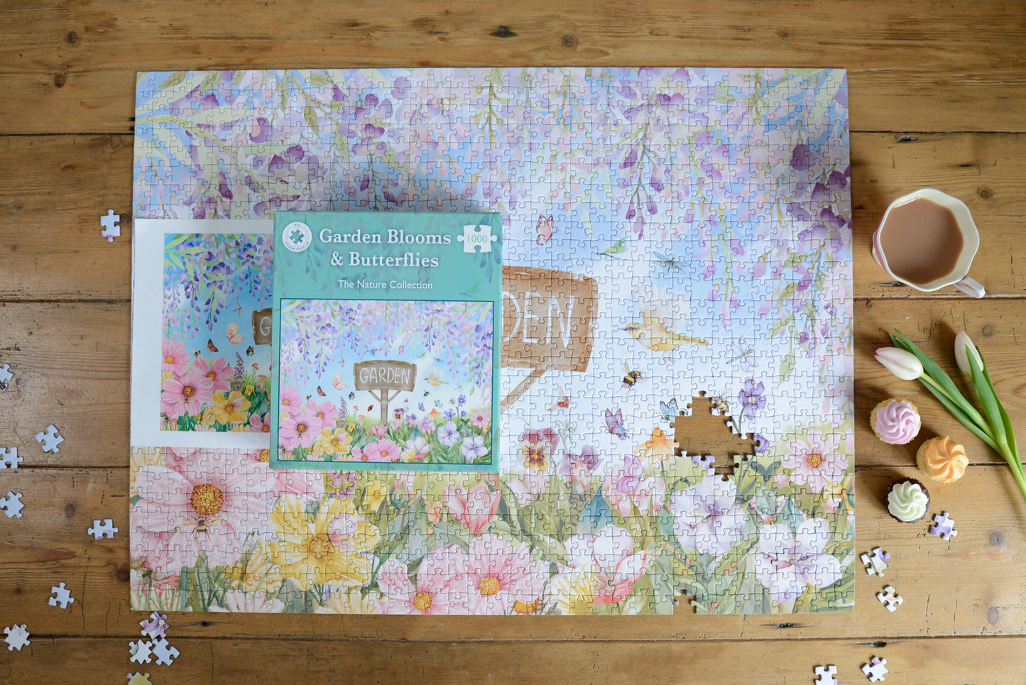 Garden Blooms & Butterflies 1000 Piece Jigsaw Puzzle