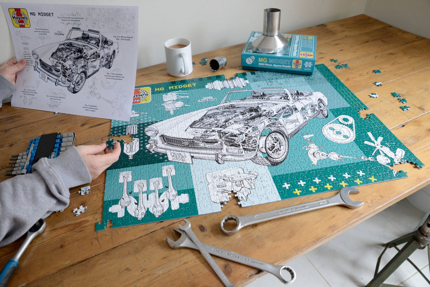Haynes Motoring 4 x 1000 Piece Jigsaw Puzzle Bundle