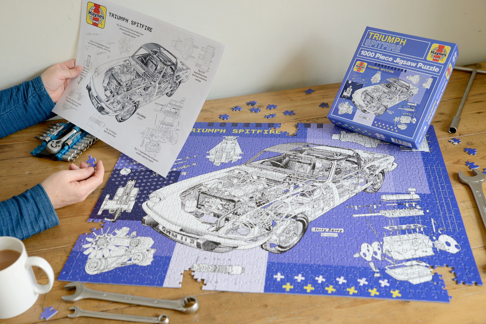 Haynes Triumph Spitfire 1000 Piece Jigsaw Puzzle – All Jigsaw Puzzles