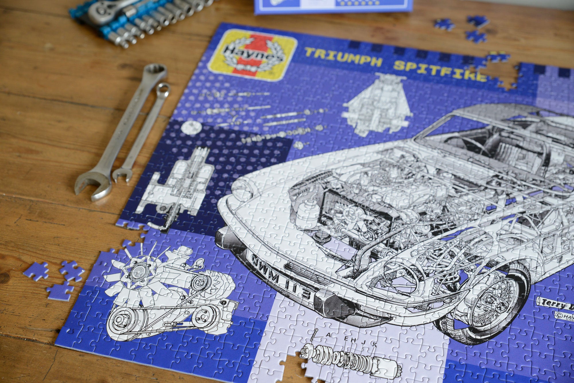 ​限定1000枚ナンバリング入 Syde Tryps Six サイケ UK盤 Haynes Triumph Spitfire 1000 Piece Jigsaw Puzzle – All Jigsaw Puzzles