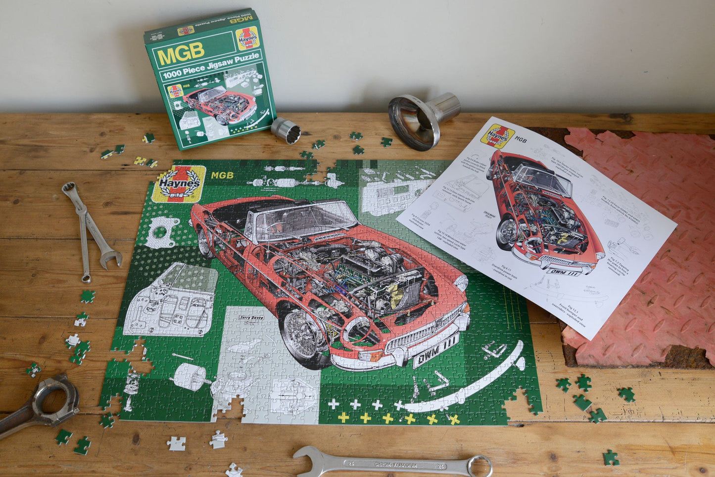 Haynes Motoring 4 x 1000 Piece Jigsaw Puzzle Bundle