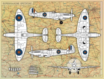Imperial War Museums Spitfire 90th Anniversary 1000 Piece Jigsaw Puzzle