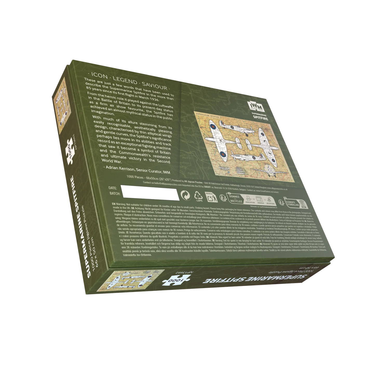 Imperial War Museums Spitfire 90th Anniversary 1000 Piece Jigsaw Puzzle
