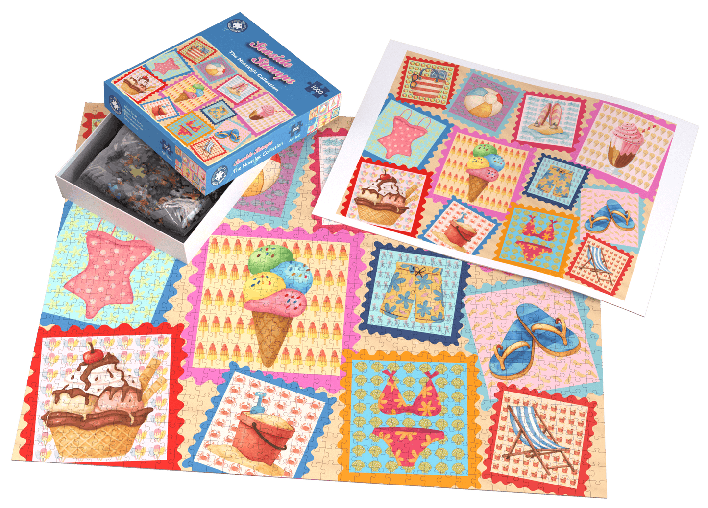 Seaside Stamps 1000 Piece Jigsaw