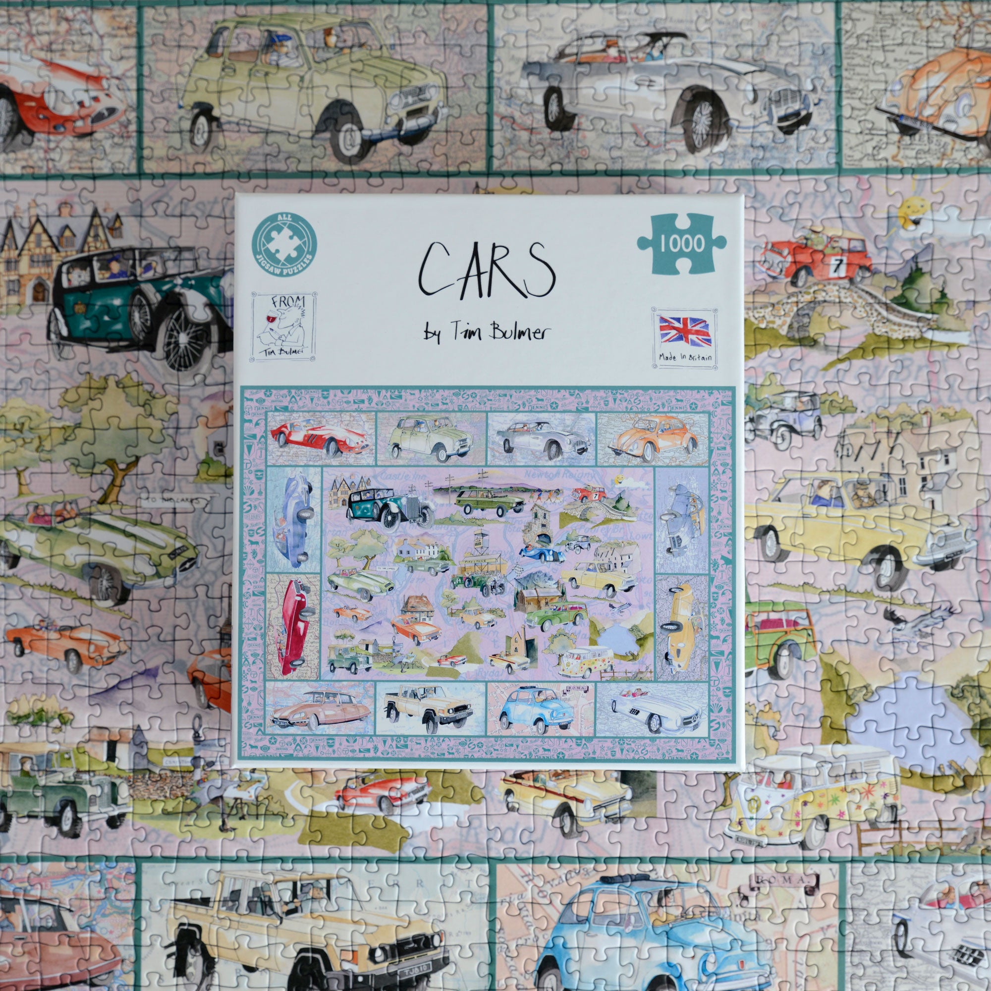 PRE-ORDER Tim Bulmer - Cars 1000 Piece Jigsaw Puzzle – All Jigsaw
