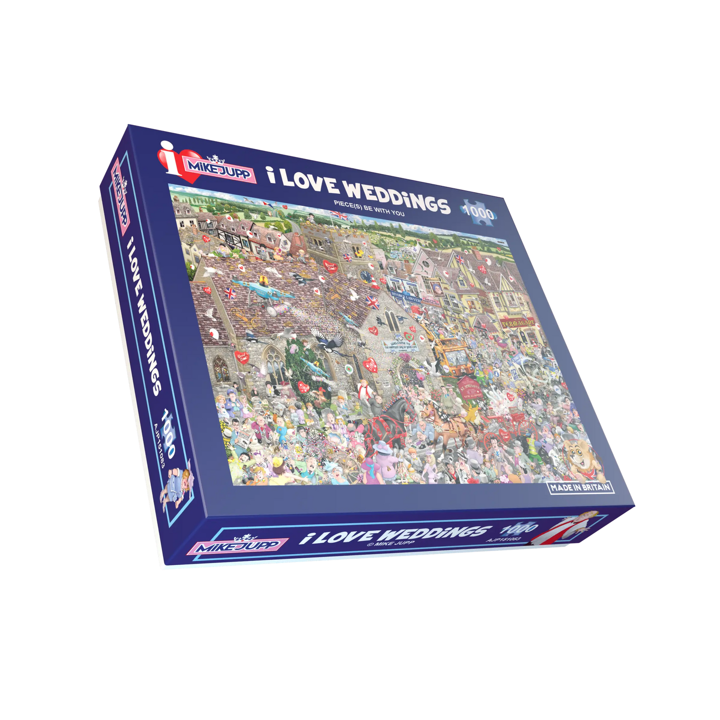 Puzzle 1000 pièces « J'aime les mariages » de Mike Jupp