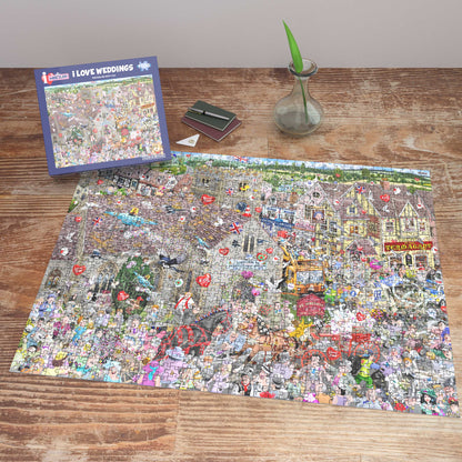 Puzzle 1000 pièces « J'aime les mariages » de Mike Jupp