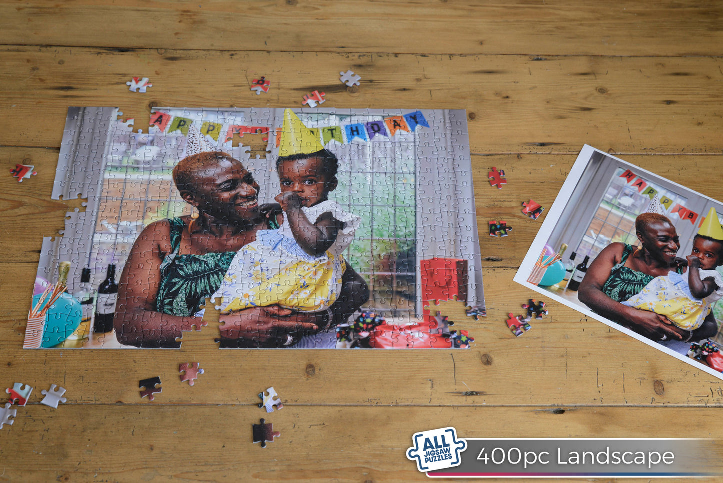 Personalised Photo Jigsaw Puzzle 1000 / 500 / 400 / 100 Pieces