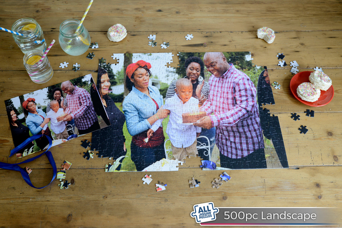 Personalised Photo Jigsaw Puzzle 1000 / 500 / 400 / 100 Pieces