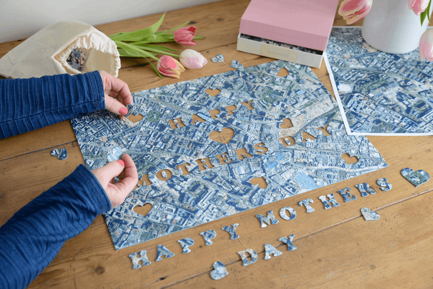 Puzzle de la fête des mères dans sa ville natale au Royaume-Uni