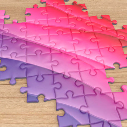 Wavy Rainbow - Impuzzible No.3 - 1000 or 500 Piece Jigsaw Puzzle