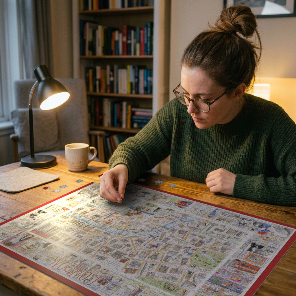 Carte de Londres - Puzzle Tim Bulmer 1000 pièces