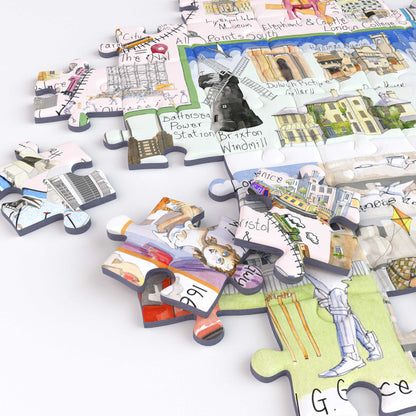 Carte de Londres - Puzzle Tim Bulmer 1000 pièces