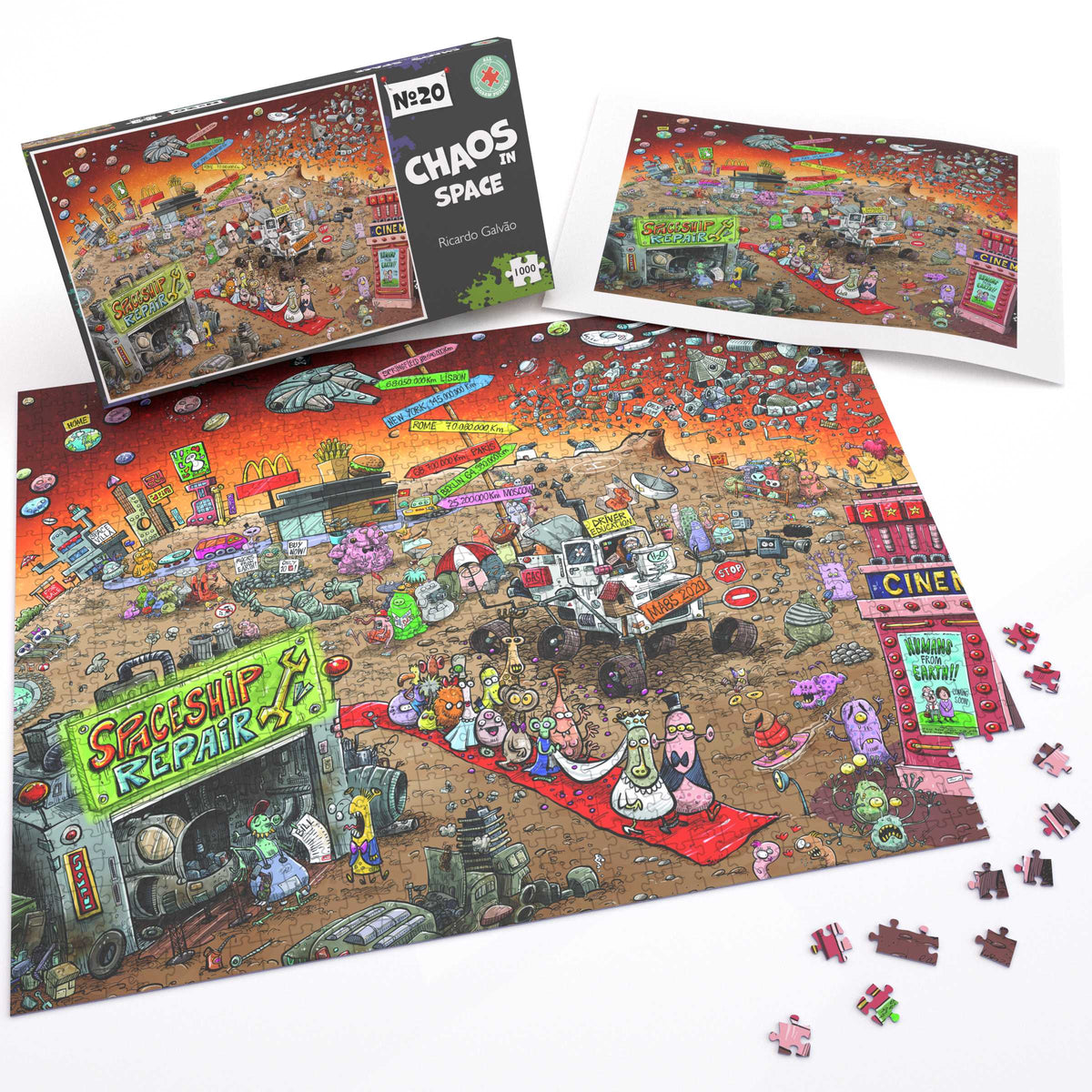 Puzzle 1000 pièces Chaos dans l'espace - Chaos n° 20
