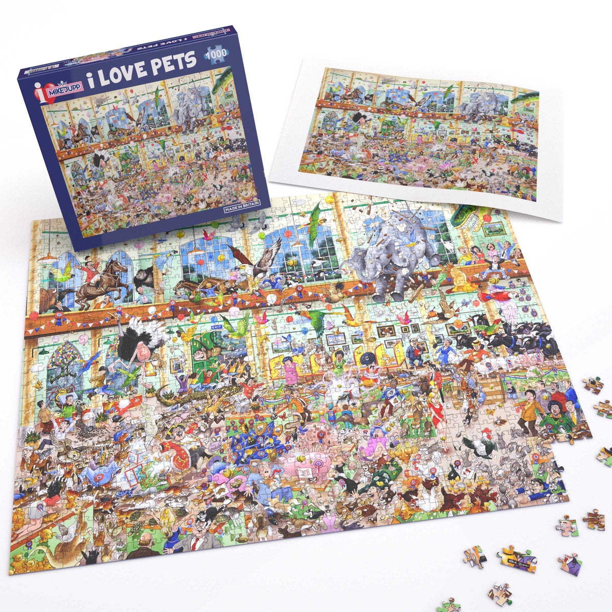 Puzzle 1000 pièces Mike Jupp « J'aime les animaux »