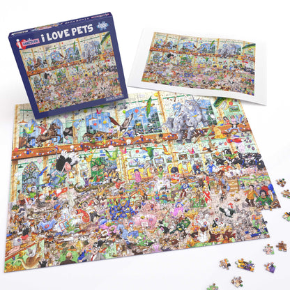 Puzzle 1000 pièces Mike Jupp « J'aime les animaux »