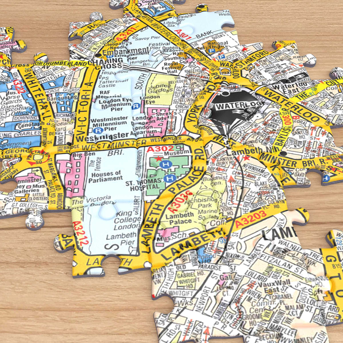 A-Z Map of London 1000 or 300 Piece Jigsaw