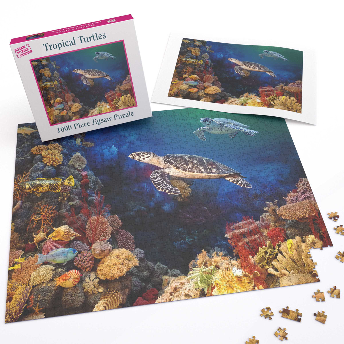 Tropische Schildkröten 1000-teiliges Puzzle