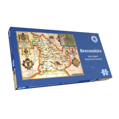 Puzzle 1000 pièces de la carte historique du Breconshire (1610)